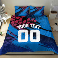 Personalized Antigua And Barbuda Cricket Bedding Set Falcons Mascot Sport Style