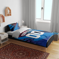 Personalized Antigua And Barbuda Cricket Bedding Set Falcons Mascot Sport Style