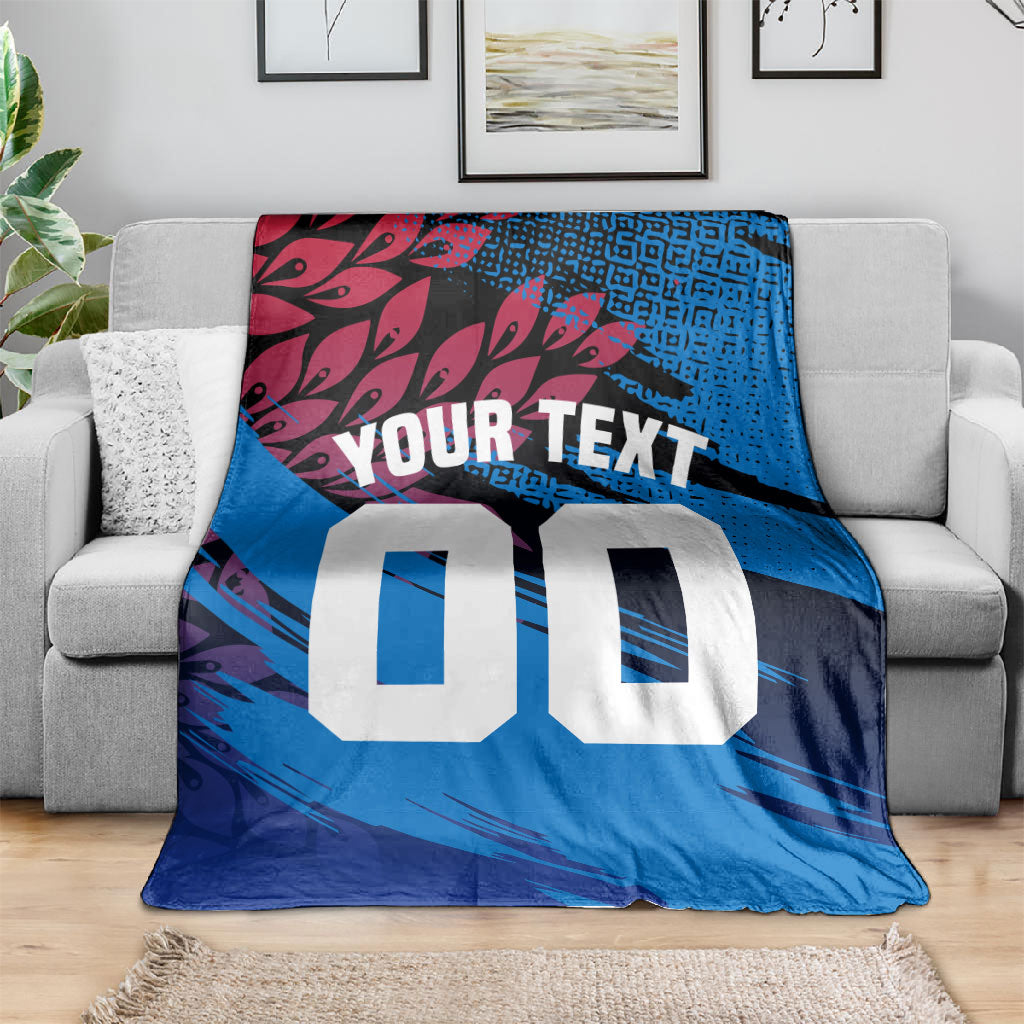 Personalized Antigua And Barbuda Cricket Blanket Falcons Mascot Sport Style