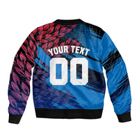 Personalized Antigua And Barbuda Cricket Bomber Jacket Falcons Mascot Sport Style
