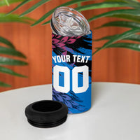 Personalized Antigua And Barbuda Cricket 4 in 1 Can Cooler Tumbler Falcons Mascot Sport Style