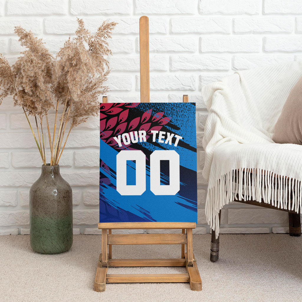 Personalized Antigua And Barbuda Cricket Canvas Wall Art Falcons Mascot Sport Style