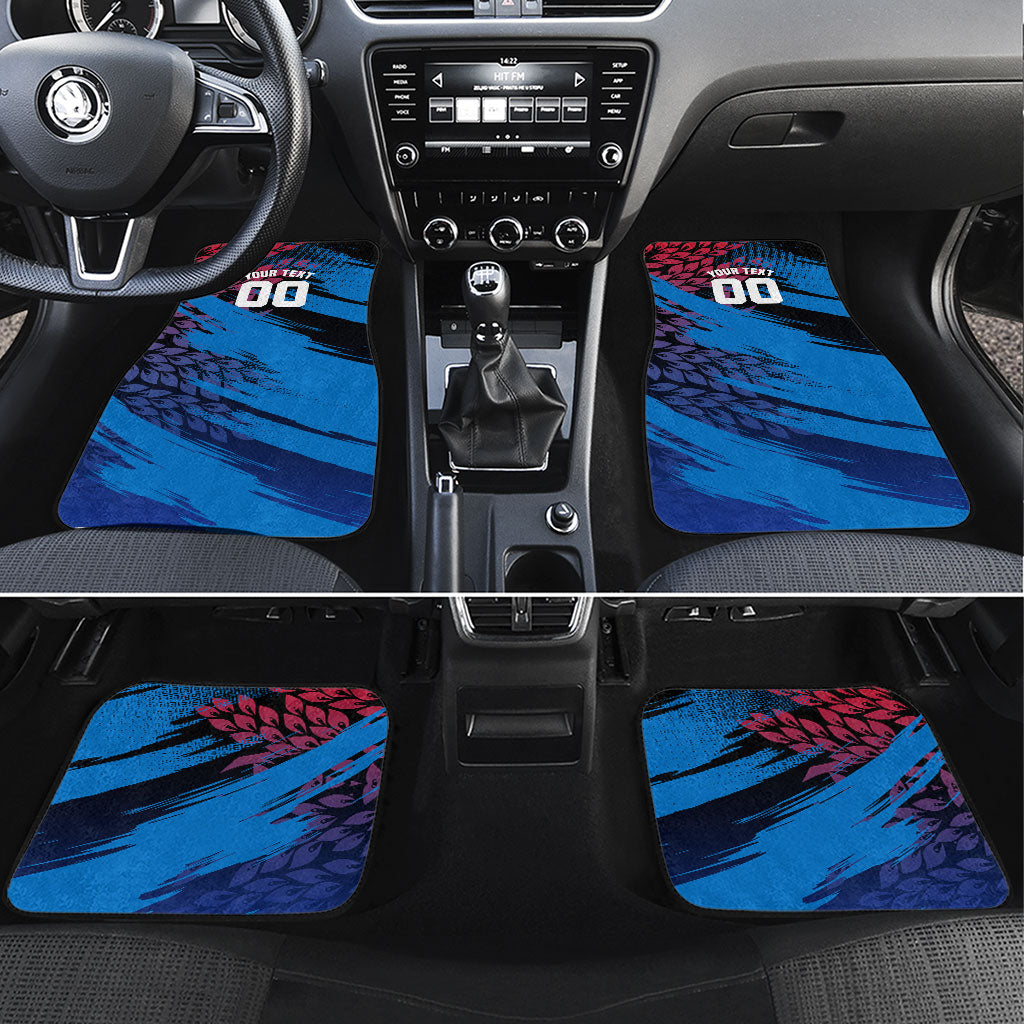 Personalized Antigua And Barbuda Cricket Car Mats Falcons Mascot Sport Style
