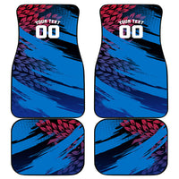 Personalized Antigua And Barbuda Cricket Car Mats Falcons Mascot Sport Style
