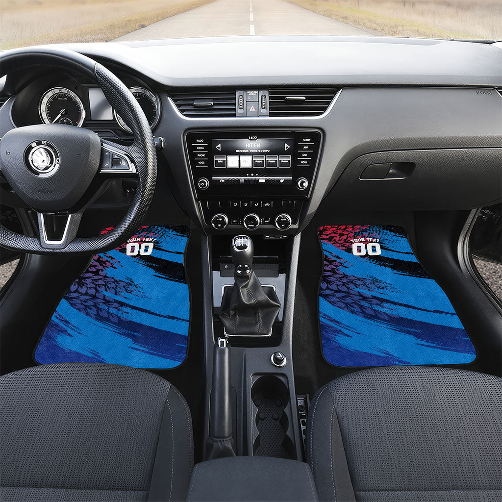 Personalized Antigua And Barbuda Cricket Car Mats Falcons Mascot Sport Style