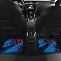 Personalized Antigua And Barbuda Cricket Car Mats Falcons Mascot Sport Style
