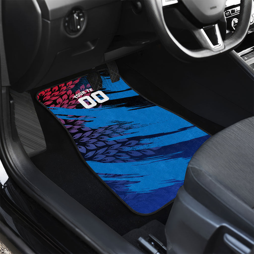 Personalized Antigua And Barbuda Cricket Car Mats Falcons Mascot Sport Style