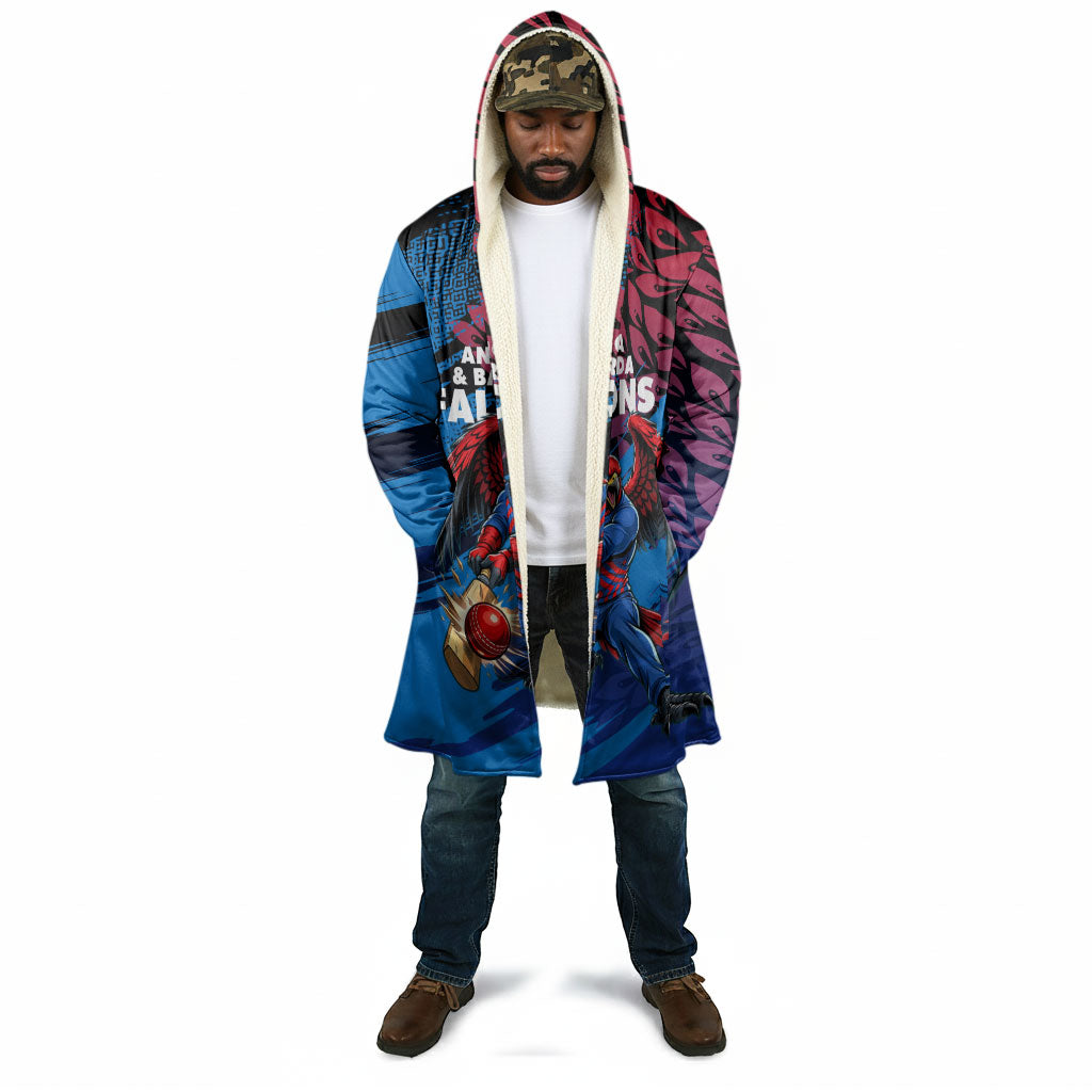 Personalized Antigua And Barbuda Cricket Cloak Falcons Mascot Sport Style
