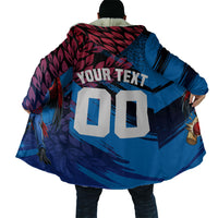 Personalized Antigua And Barbuda Cricket Cloak Falcons Mascot Sport Style
