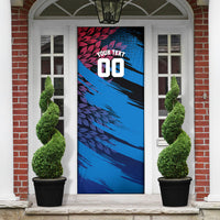 Personalized Antigua And Barbuda Cricket Door Cover Falcons Mascot Sport Style