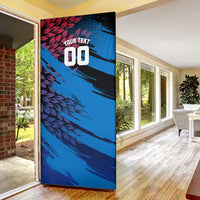 Personalized Antigua And Barbuda Cricket Door Cover Falcons Mascot Sport Style