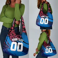 Personalized Antigua And Barbuda Cricket Grocery Bag Falcons Mascot Sport Style