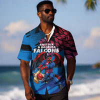 Personalized Antigua And Barbuda Cricket Hawaiian Shirt Falcons Mascot Sport Style
