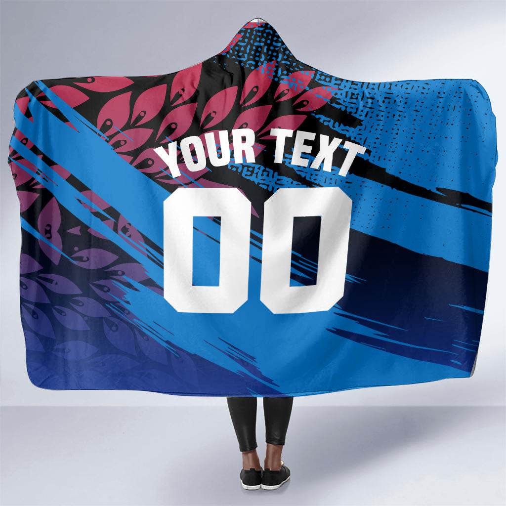 Personalized Antigua And Barbuda Cricket Hooded Blanket Falcons Mascot Sport Style