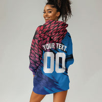 Personalized Antigua And Barbuda Cricket Hoodie Dress Falcons Mascot Sport Style