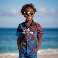 Personalized Antigua And Barbuda Cricket Kid Hawaiian Shirt Falcons Mascot Sport Style