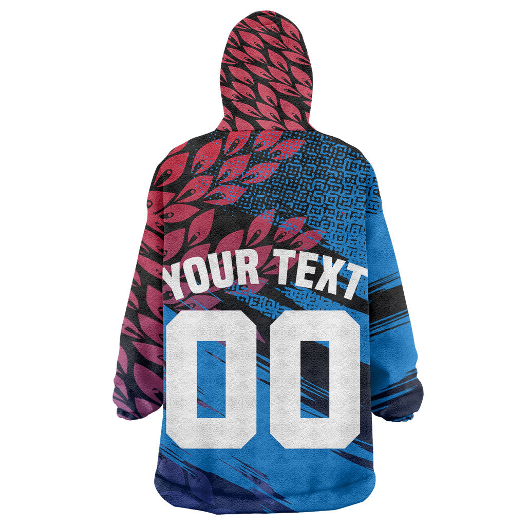 Personalized Antigua And Barbuda Cricket Kid Wearable Blanket Hoodie Falcons Mascot Sport Style