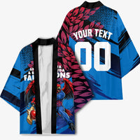 Personalized Antigua And Barbuda Cricket Kimono Falcons Mascot Sport Style