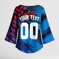 Personalized Antigua And Barbuda Cricket Kimono Sleeve Blouse Falcons Mascot Sport Style