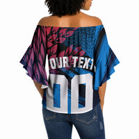 Personalized Antigua And Barbuda Cricket Off Shoulder Wrap Waist Top Falcons Mascot Sport Style