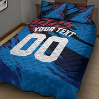 Personalized Antigua And Barbuda Cricket Quilt Bed Set Falcons Mascot Sport Style