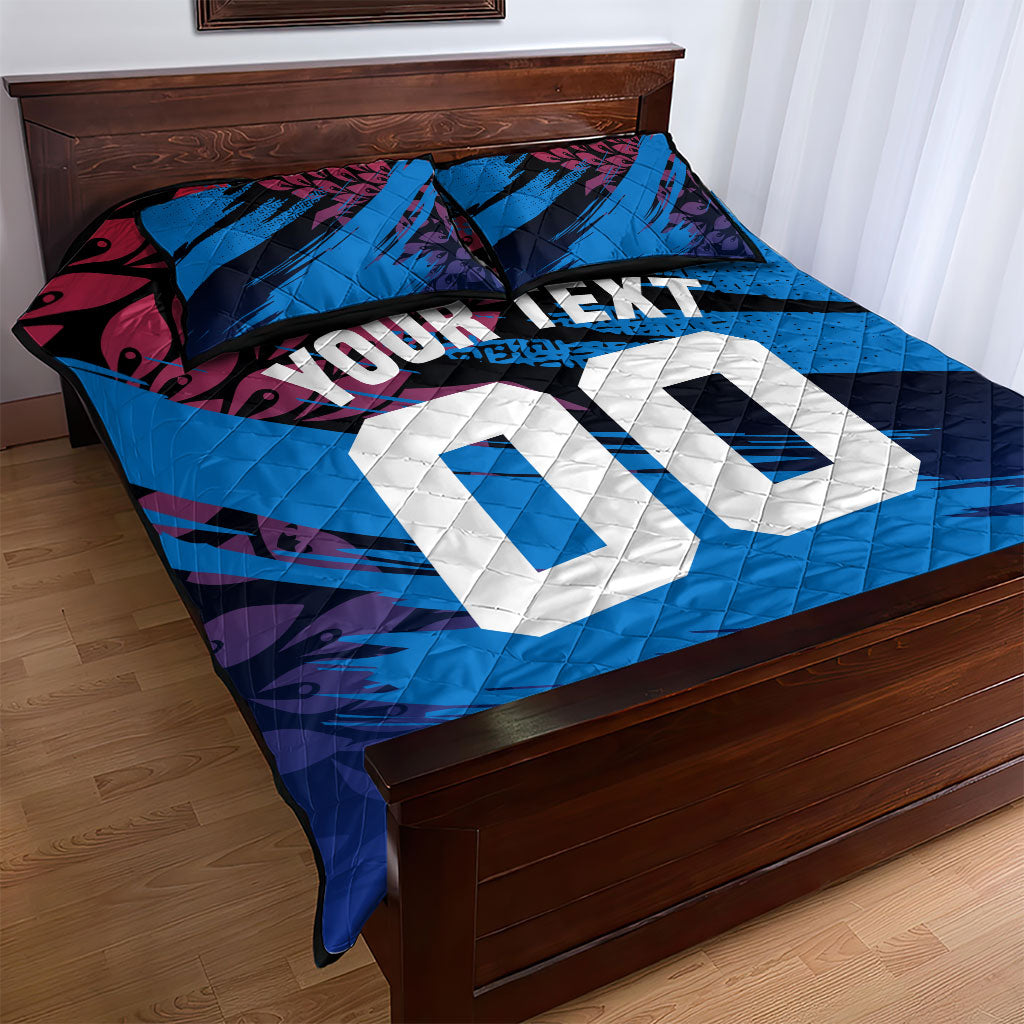 Personalized Antigua And Barbuda Cricket Quilt Bed Set Falcons Mascot Sport Style