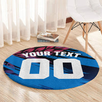 Personalized Antigua And Barbuda Cricket Round Carpet Falcons Mascot Sport Style