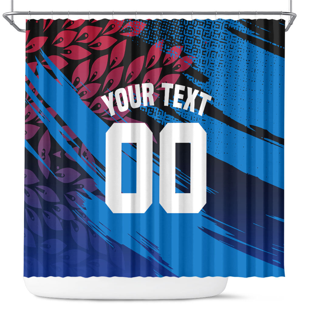 Personalized Antigua And Barbuda Cricket Shower Curtain Falcons Mascot Sport Style