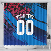 Personalized Antigua And Barbuda Cricket Shower Curtain Falcons Mascot Sport Style