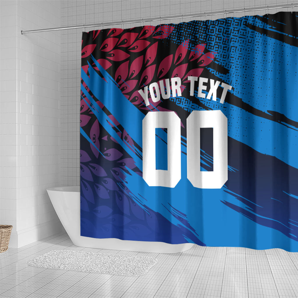 Personalized Antigua And Barbuda Cricket Shower Curtain Falcons Mascot Sport Style