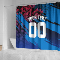 Personalized Antigua And Barbuda Cricket Shower Curtain Falcons Mascot Sport Style