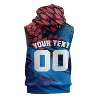Personalized Antigua And Barbuda Cricket Sleeveless Hoodie Falcons Mascot Sport Style