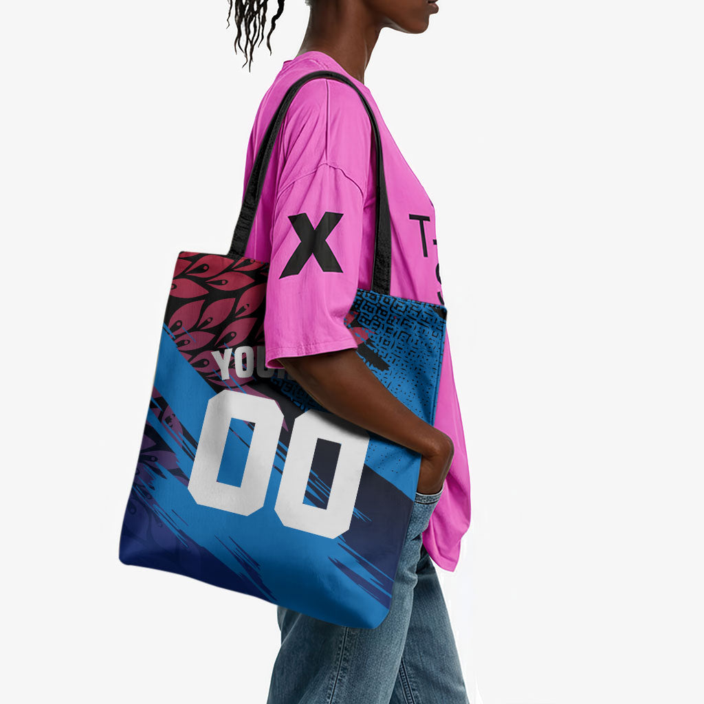 Personalized Antigua And Barbuda Cricket Tote Bag Falcons Mascot Sport Style