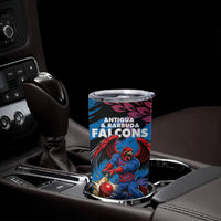 Personalized Antigua And Barbuda Cricket Tumbler Cup Falcons Mascot Sport Style