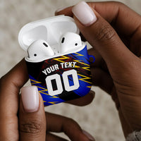 Personalized Antigua And Barbuda Cricket AirPods Case Falcons Caribbean Lightning Abstract Graphic