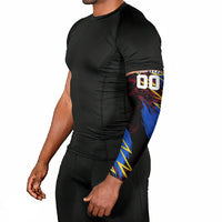 Personalized Antigua And Barbuda Cricket Arm Sleeves Falcons Caribbean Lightning Abstract Graphic