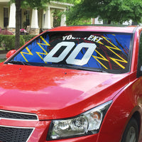 Personalized Antigua And Barbuda Cricket Auto Sun Shade Falcons Caribbean Lightning Abstract Graphic