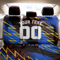 Personalized Antigua And Barbuda Cricket Back Car Seat Cover Falcons Caribbean Lightning Abstract Graphic