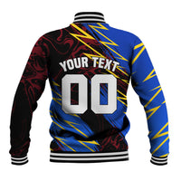 Personalized Antigua And Barbuda Cricket Baseball Jacket Falcons Caribbean Lightning Abstract Graphic