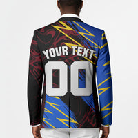 Personalized Antigua And Barbuda Cricket Blazer Falcons Caribbean Lightning Abstract Graphic
