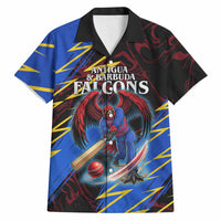 Personalized Antigua And Barbuda Cricket Hawaiian Shirt Falcons Caribbean Lightning Abstract Graphic