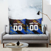 Personalized Antigua And Barbuda Cricket Pillow Cover Falcons Caribbean Lightning Abstract Graphic