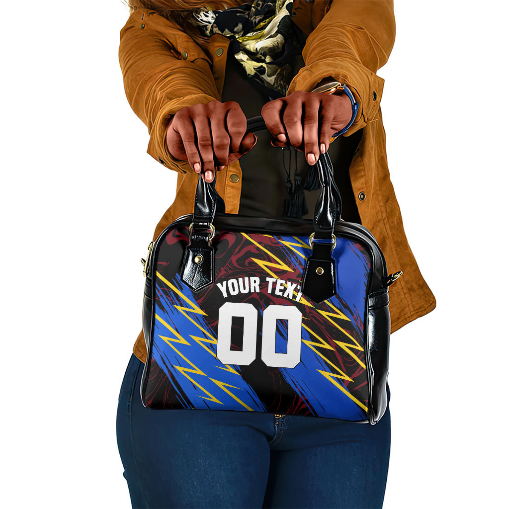 Personalized Antigua And Barbuda Cricket Shoulder Handbag Falcons Caribbean Lightning Abstract Graphic