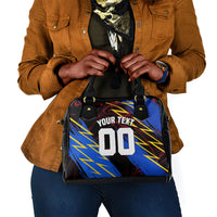 Personalized Antigua And Barbuda Cricket Shoulder Handbag Falcons Caribbean Lightning Abstract Graphic