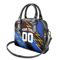 Personalized Antigua And Barbuda Cricket Shoulder Handbag Falcons Caribbean Lightning Abstract Graphic