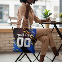 Personalized Antigua And Barbuda Cricket Tote Bag Falcons Caribbean Lightning Abstract Graphic