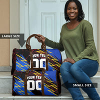 Personalized Antigua And Barbuda Cricket Travel Bag Falcons Caribbean Lightning Abstract Graphic