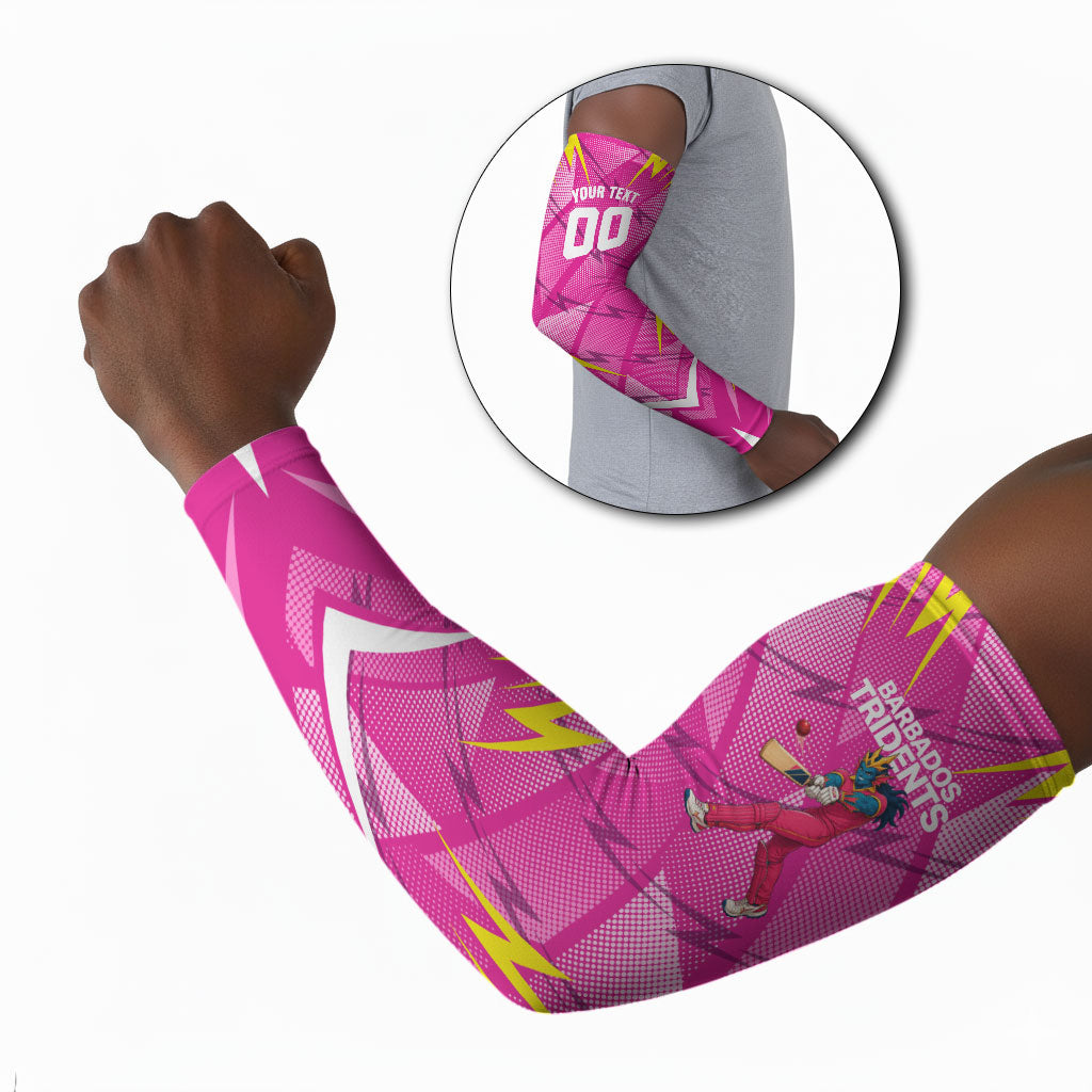 Personalized Barbados Tridents Arm Sleeves Cricket Mascot Dynamic Anime Art