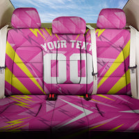 Personalized Barbados Tridents Back Car Seat Cover Cricket Mascot Dynamic Anime Art