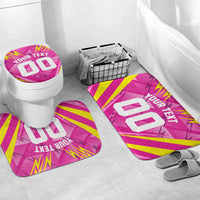 Personalized Barbados Tridents Bathroom Set Cricket Mascot Dynamic Anime Art